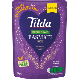 Photo of Tilda Wholegrain Brown Basmati Rice 250g