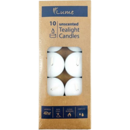 Photo of Lume Tealight Candle 4 hour 10 pack