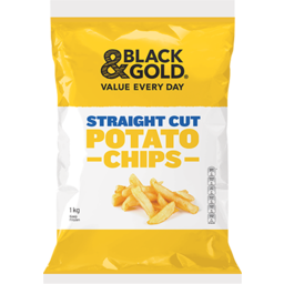 Photo of Black & Gold Straight Cut Potato Chips