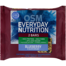 Photo of One Square Meal Everyday Nutrition Blueberry & Blackcurrant 2 Bars 146g