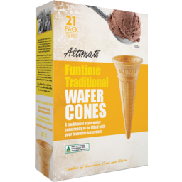 Photo of Altimate Funtime Traditional Wafer Cones 21pk 75gm