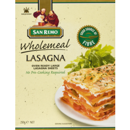 Photo of San Remo Wholemeal Instant Lasagna Sheets Large