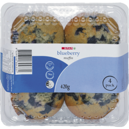Photo of SPAR Muffin Blueberry 420gm 4pack