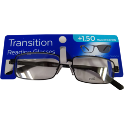 Photo of TRANSITION READING GLASSES +1.50