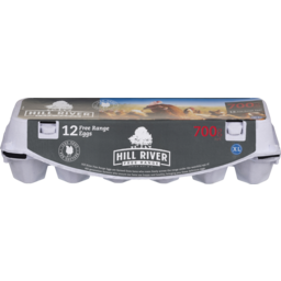 Photo of Hill River Free Range Eggs Extra Large 12 Pack 700g 700g