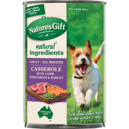Photo of Natures Gift Casserole With Lamb Vegetables & Barley Dog Food
