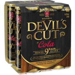Photo of Jim Beam Devil's Cut 9% & Cola Cans 