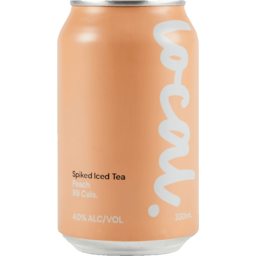 Photo of Local Beverages Spiked Iced Tea Peach 375ml Can Ctn