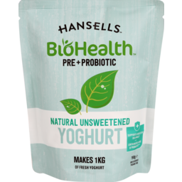 Photo of Hansells Biohealth Unflavoured Yoghurt Mix Natural Unsweetened