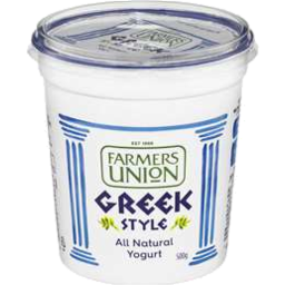 Photo of Yoghurt 500g Greek Style Farmers Union