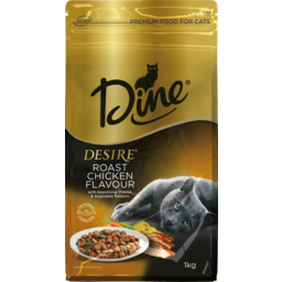 Photo of Dine Desire Dry Cat Food Roast Chicken 1kg