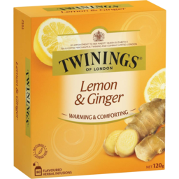 Photo of Twinings Flavoured Herbal Infusions Lemon & Ginger Tea Bags 80 Pack 120g 120g