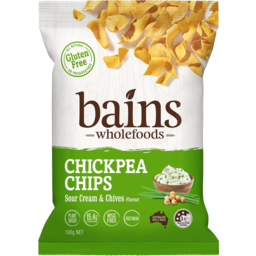 Photo of Bains Wholefoods Gluten Free Sour Cream & Chives Flavour Chickpea Chips 100g