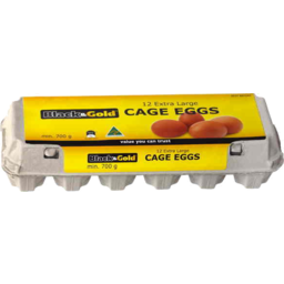 Photo of Black & Gold Eggs Large Caged 12pk 700gm