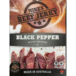 Photo of Mikes Beef Jerky Black Pepper 90g