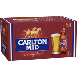 Photo of Carlton Draught Carlton Mid 4x6 X 375ml Bottles 6.0x375ml