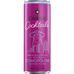 Photo of Vodka Cruiser Cocktails Raspberry Cosmopolitan Can