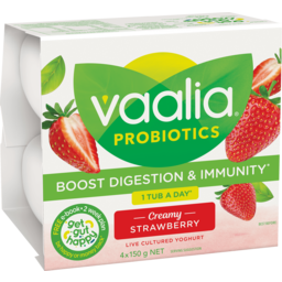 Photo of Vaalia Strawberry Yoghurt 4pk