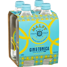 Photo of Malfy Con Limone Gin & Tonica 4 Pack 