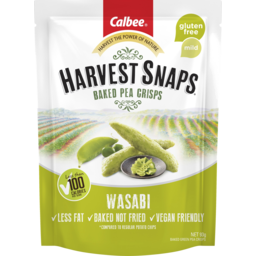 Photo of Calbee Harvest Snaps Wasabi Baked Pea Crisps 93g