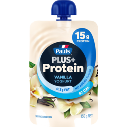 Photo of Pauls Plus+ High Protein Vanilla Yoghurt Pouch