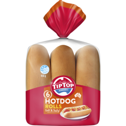 Photo of Tiptop Bakery Tip Top Hot Dog Rolls 6 Pack 