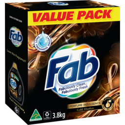 Photo of Fab Perfume Indulgence Gold Absolute, Washing Powder Laundry Detergent, 3.8kg
