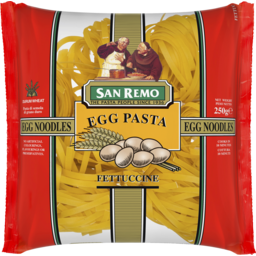 Photo of San Remo Egg Pasta Fettuccine Noodles 250g 250g