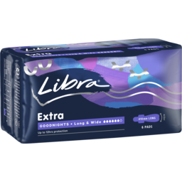 Photo of Libra Extra Goodnights Pads Long And Wide With Wings 6 Pack 