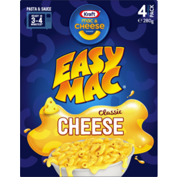 Photo of Kraft Easy Mac Classic Cheese 4 Pack 280g