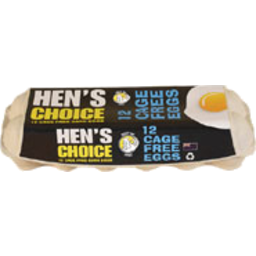 Photo of Hens Choice Eggs Cage Free Barn 12 Pack