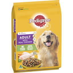 Photo of Pedigree Adult Dry Dog Food With Real Chicken 8kg Bag 8kg