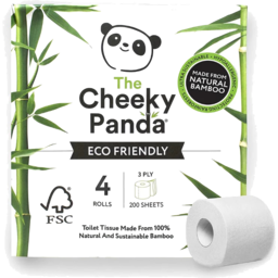 Photo of Cheeky Panda Natural Bamboo Toilet Paper Rolls 9pk
