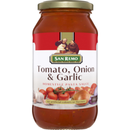 Photo of San Remo Tomato Onion & Garlic Homestyle Pasta Sauce 500g