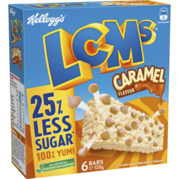 Photo of Kellogg's Lcms 25% Less Sugar* Caramel Flavour Snack Bars 120g (6 X 20g) 120g