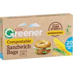 Photo of Multix Greener Compostable Sandwich Bags 20 Pack