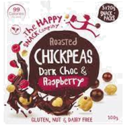 Photo of Happy Snack Roast Chickpea Dark Choc Rasp