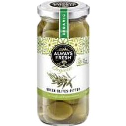 Photo of ALWAYS FRESH OLIVES GREEN PITTED ORGANIC
