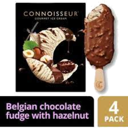 Photo of Connoisseur Multi pack Belgian Chocolate fudge with Hazelnut 4s