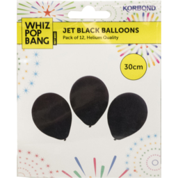 Photo of Balloons Black 30cm 12 Pack