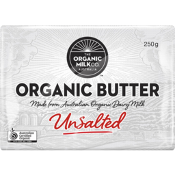 Photo of Org Milk Co Butter Unsalted 250g