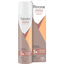 Photo of Rexona Clinical Antiperspirant Aerosol Deodorant Summer Strength 180ml