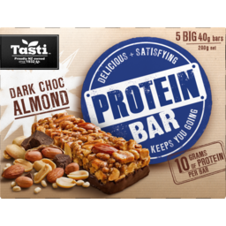 Photo of Tasti Protein Bar Dark Chocolate Almond 5 Pack