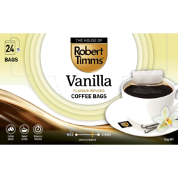 Photo of Robert Timms Vanilla Flavour Infused Coffee Bags 24 Pack
