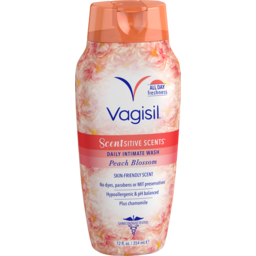 Photo of Vagisil Intimate Wash Scentsitve Scents Peach Blossom