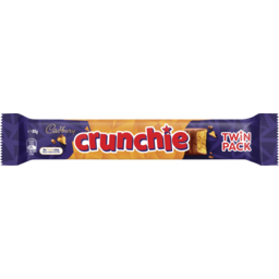 Photo of Cadbury Crunchie Twin Pack Chocolate Bar 80g