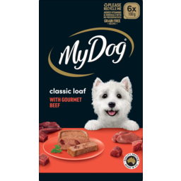 Photo of My Dog With Gourmet Beef Meaty Loaf Dog Food 6x100g