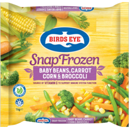 Photo of Birds Eye Snap Frozen Baby Beans Carrot Corn & Broccoli
