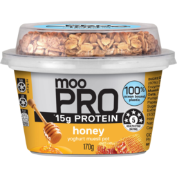 Photo of Moo Pro 15g Protein Honey Muesli Yoghurt 170g