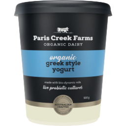 Photo of Paris Creek Organic Greek Yoghurt 500g